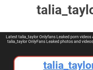 talia taylor only fans|Talia Taylor POV blowjob OnlyFans leak free video